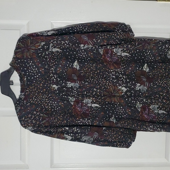 Tribal Femme Ruffle Hem Boho Floral Print Dress Extra Large - Picture 5 of 10